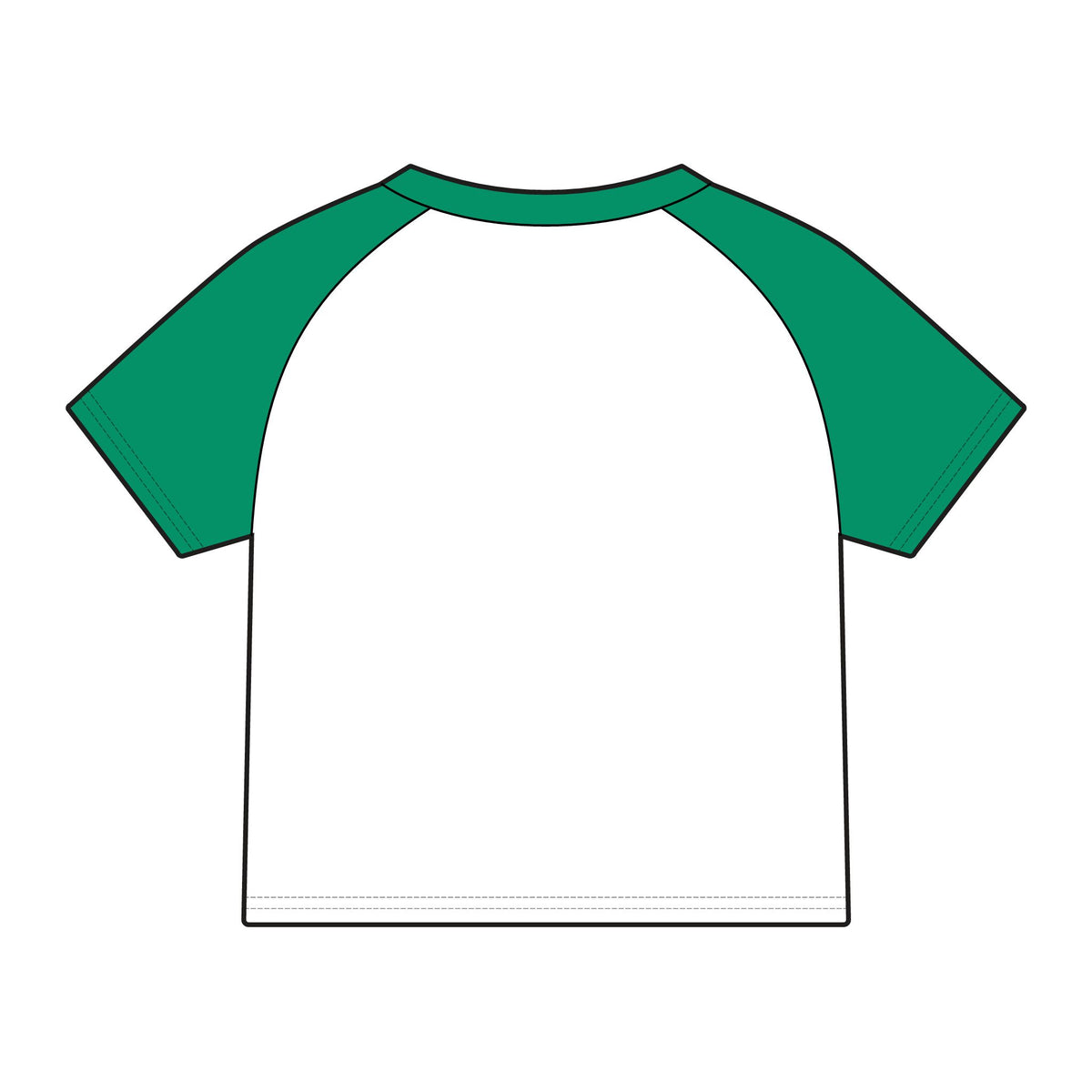 Born to Roam raglan baby tee