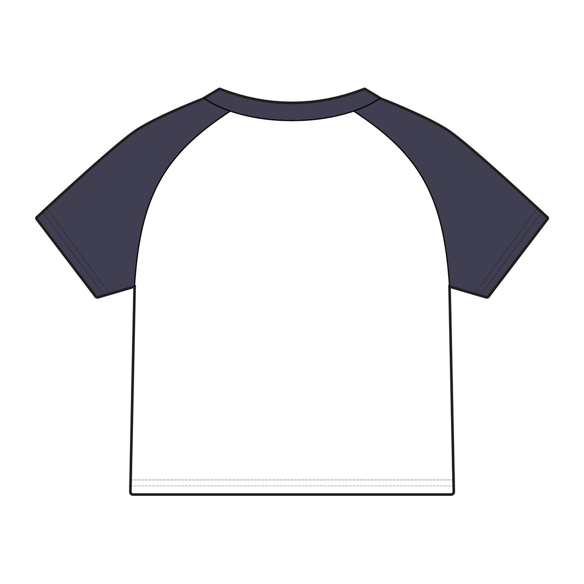 Born to Roam raglan baby tee