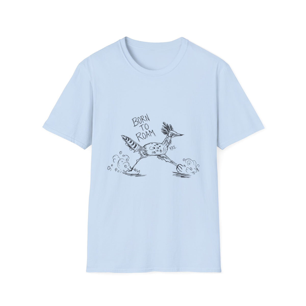 Born to roam roadrunner T-shirt with no color