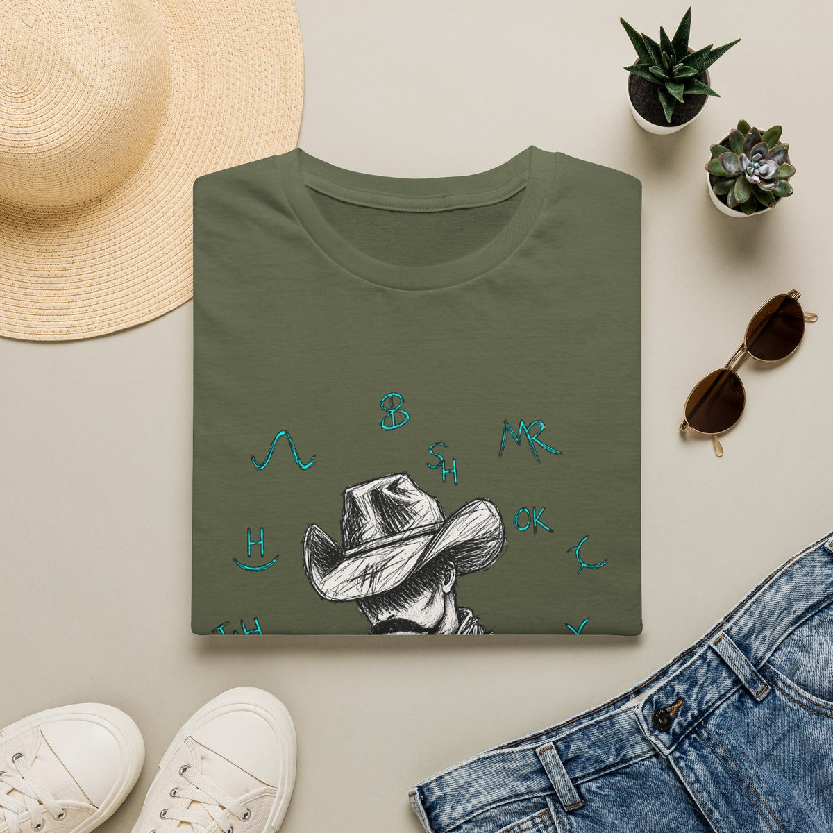 Branded cowboy T-shirt