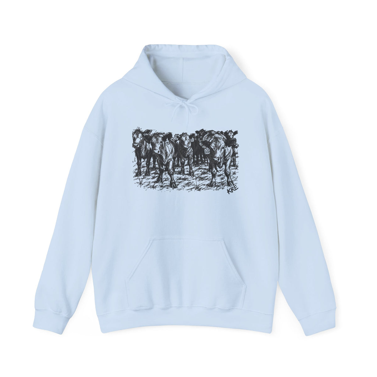 Among the herd Hooded Sweatshirt