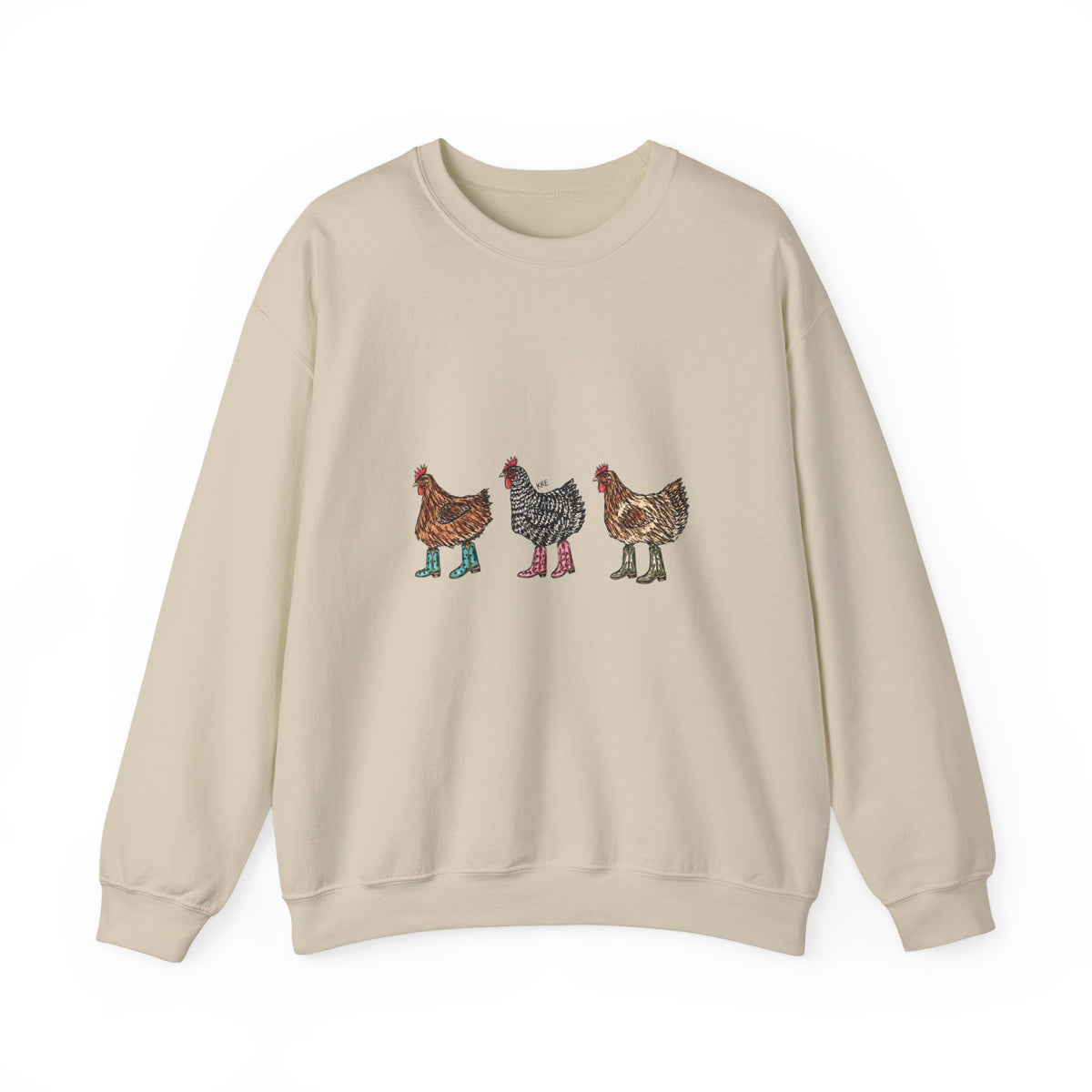 Cowboy chickens crewneck