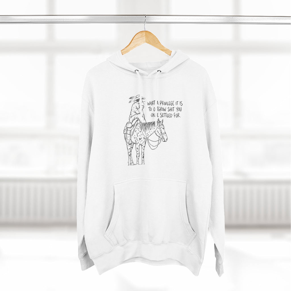 What a privilege fleece hoodie