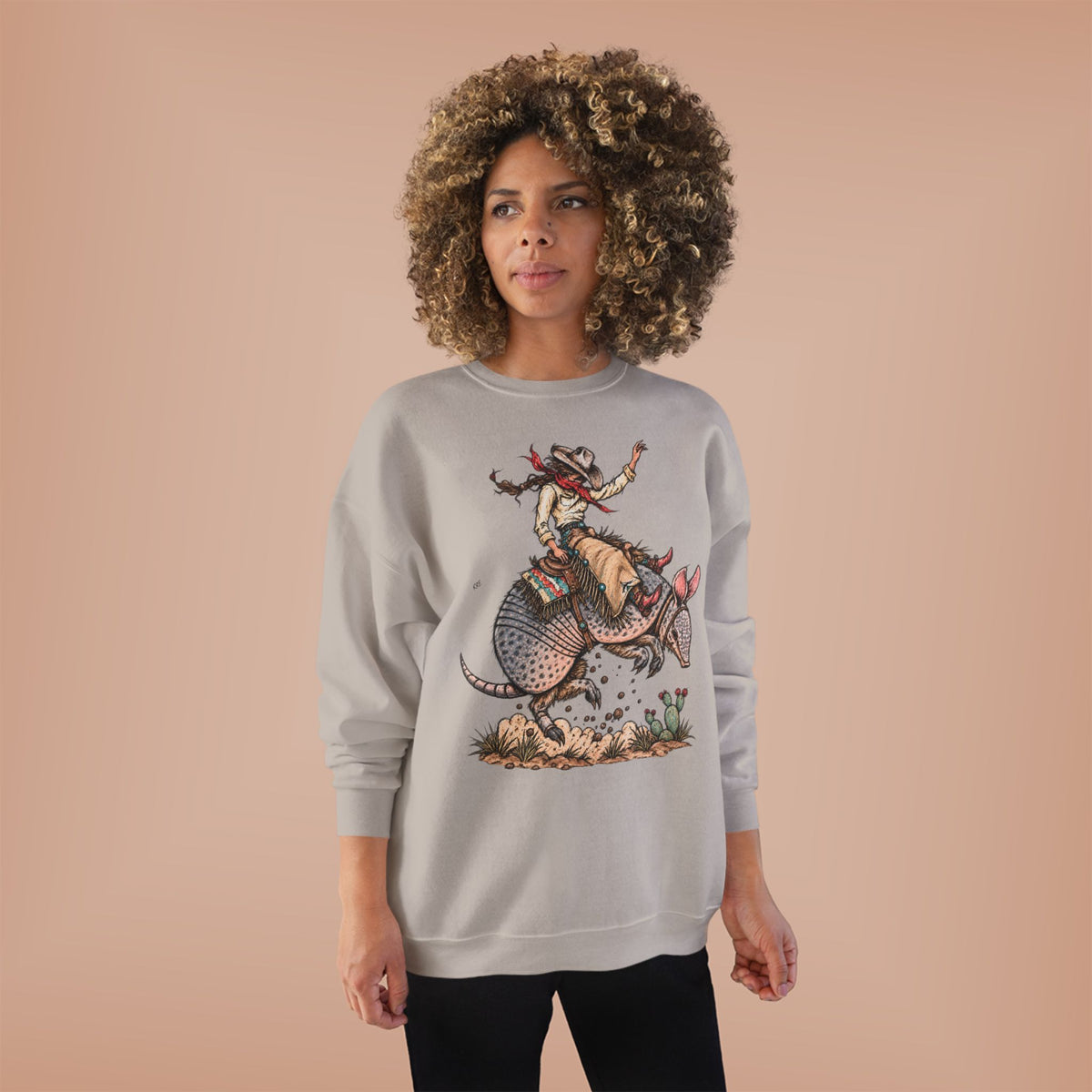 Buckin dillo crewneck
