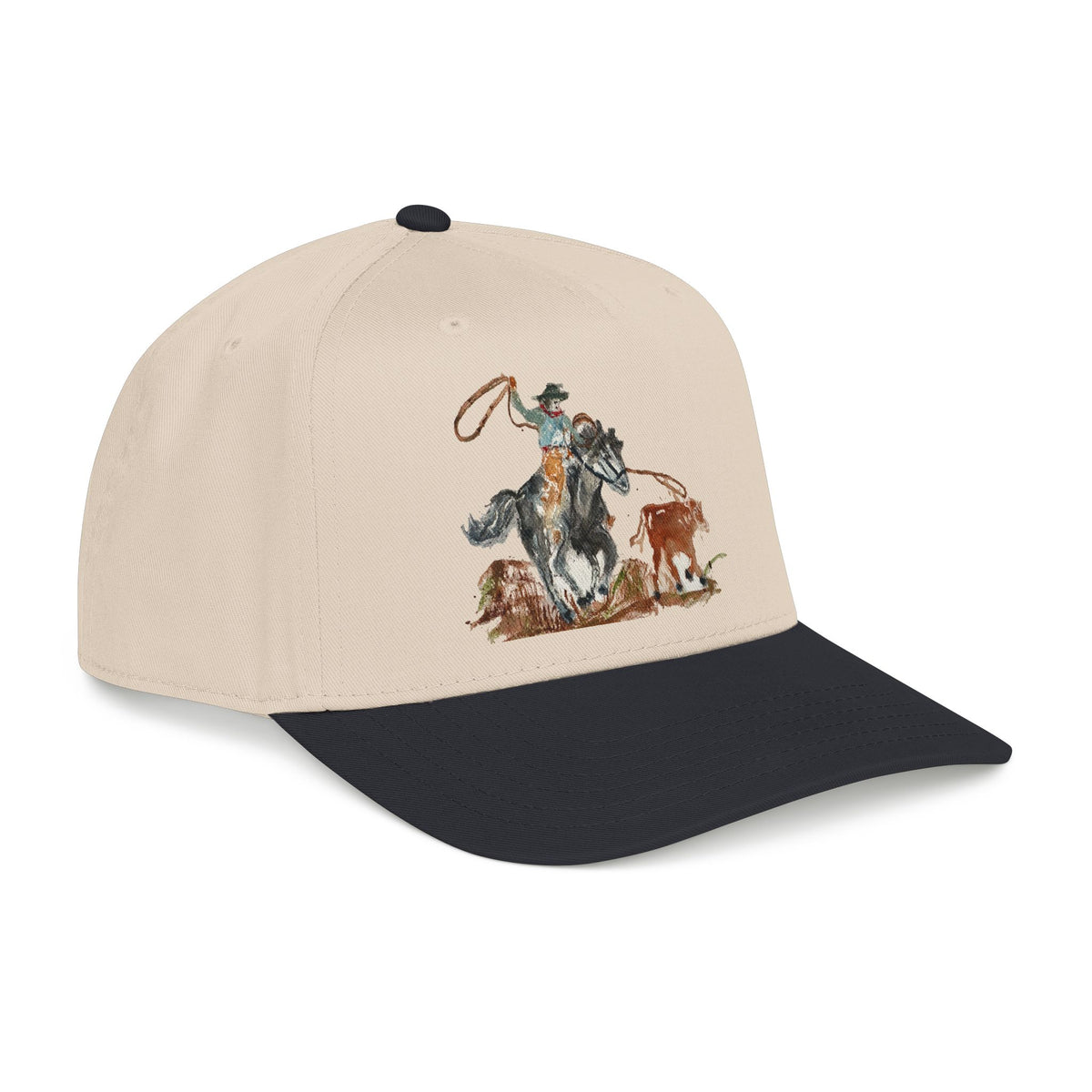 Roper watercolor baseball cap by Paula Emry-burtt