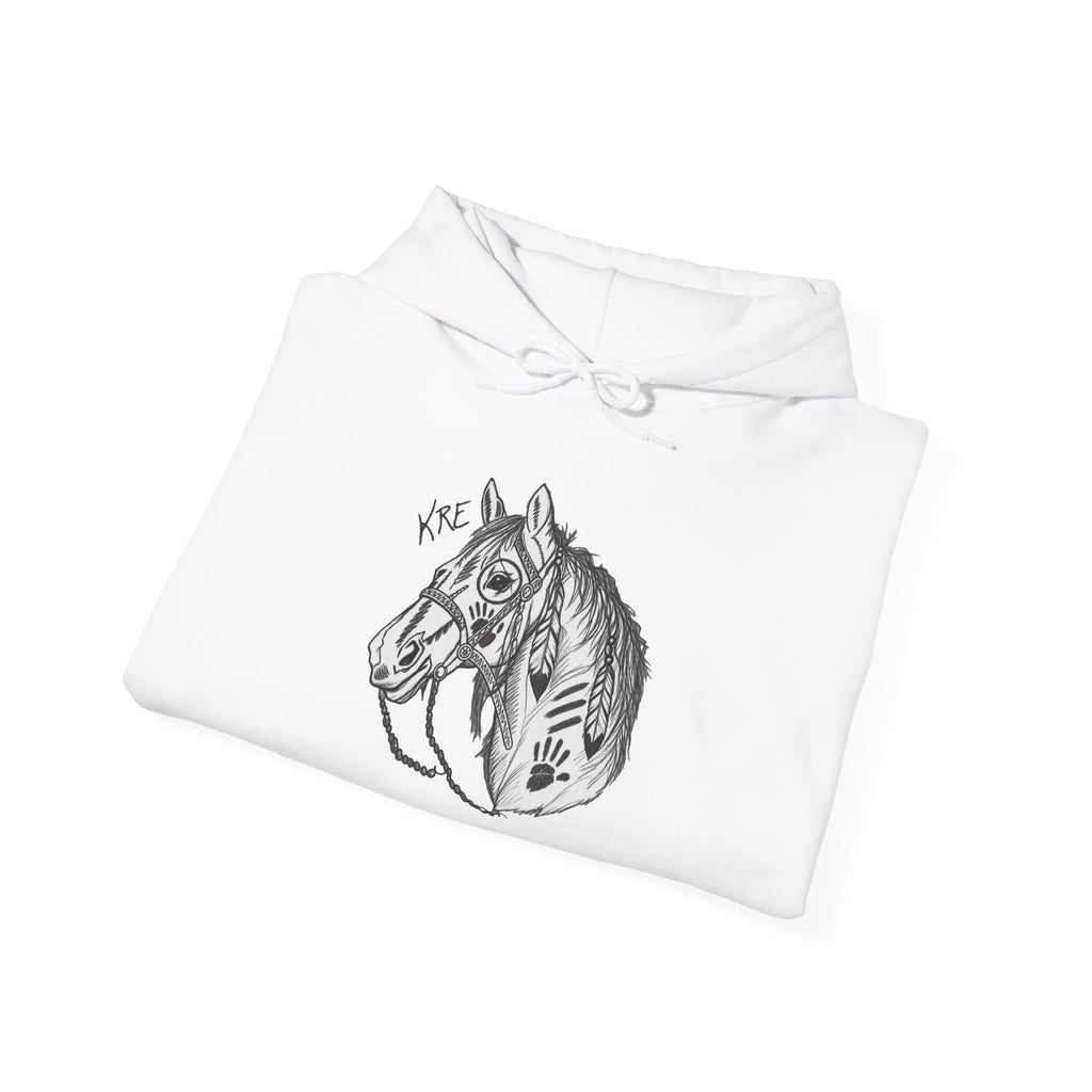 Hand drawn war pony Unisex Heavy Blend™ Hooded Sweatshirt