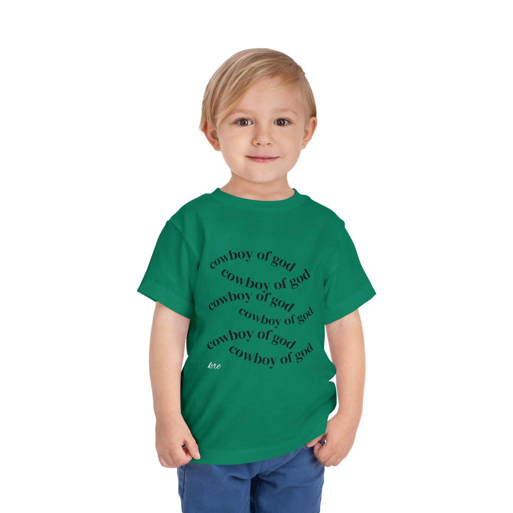 Cowboy of god Toddler Short Sleeve Tee