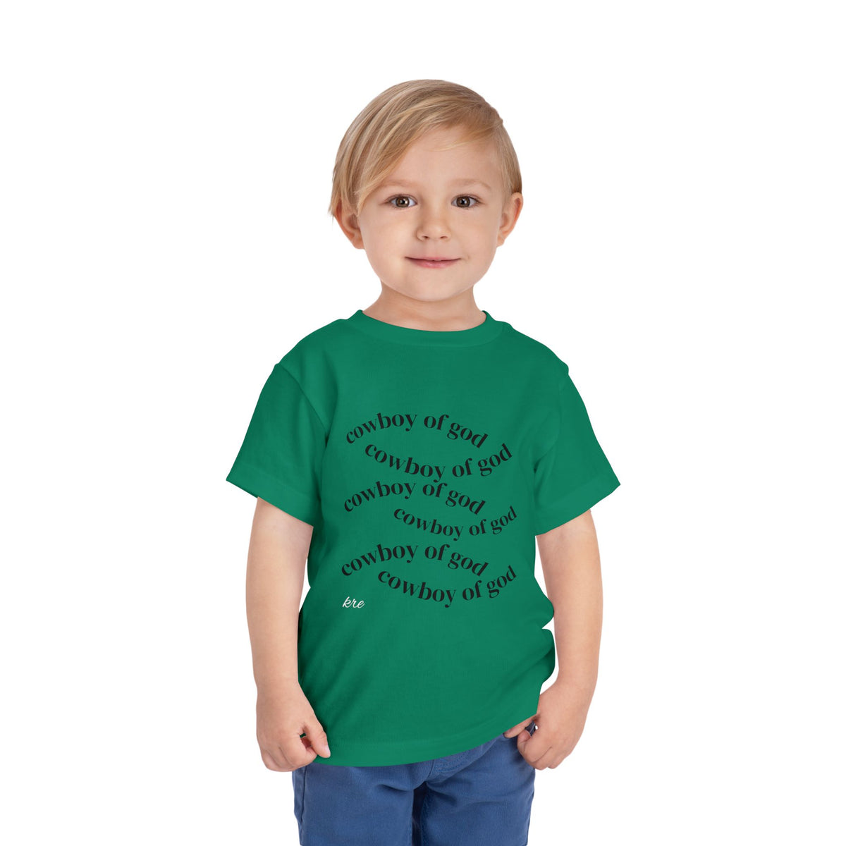 Cowboy of god Toddler Short Sleeve Tee