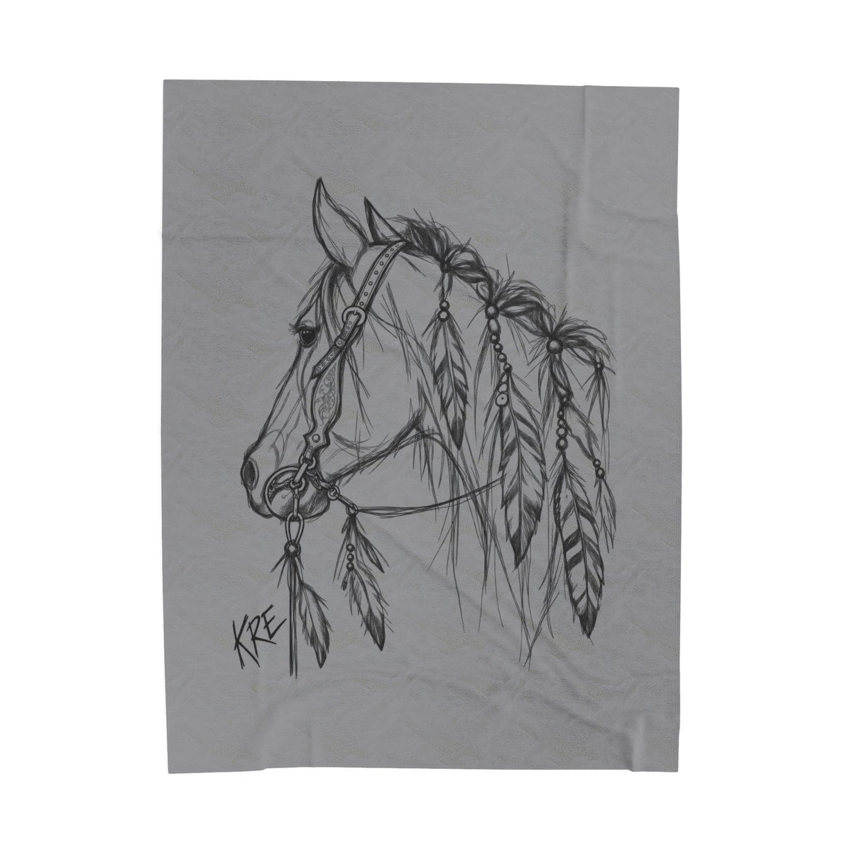 Horses mane plush blanket