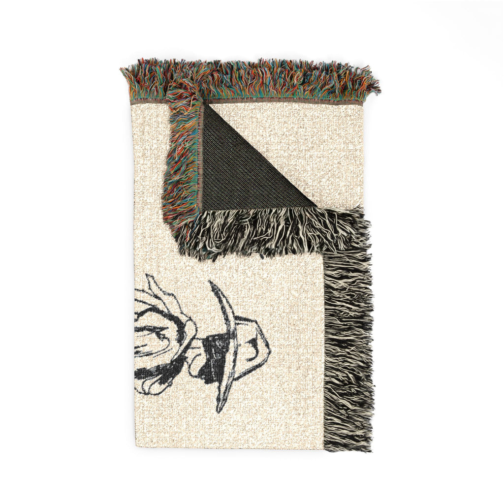 Cowboy bible verse Woven Blanket