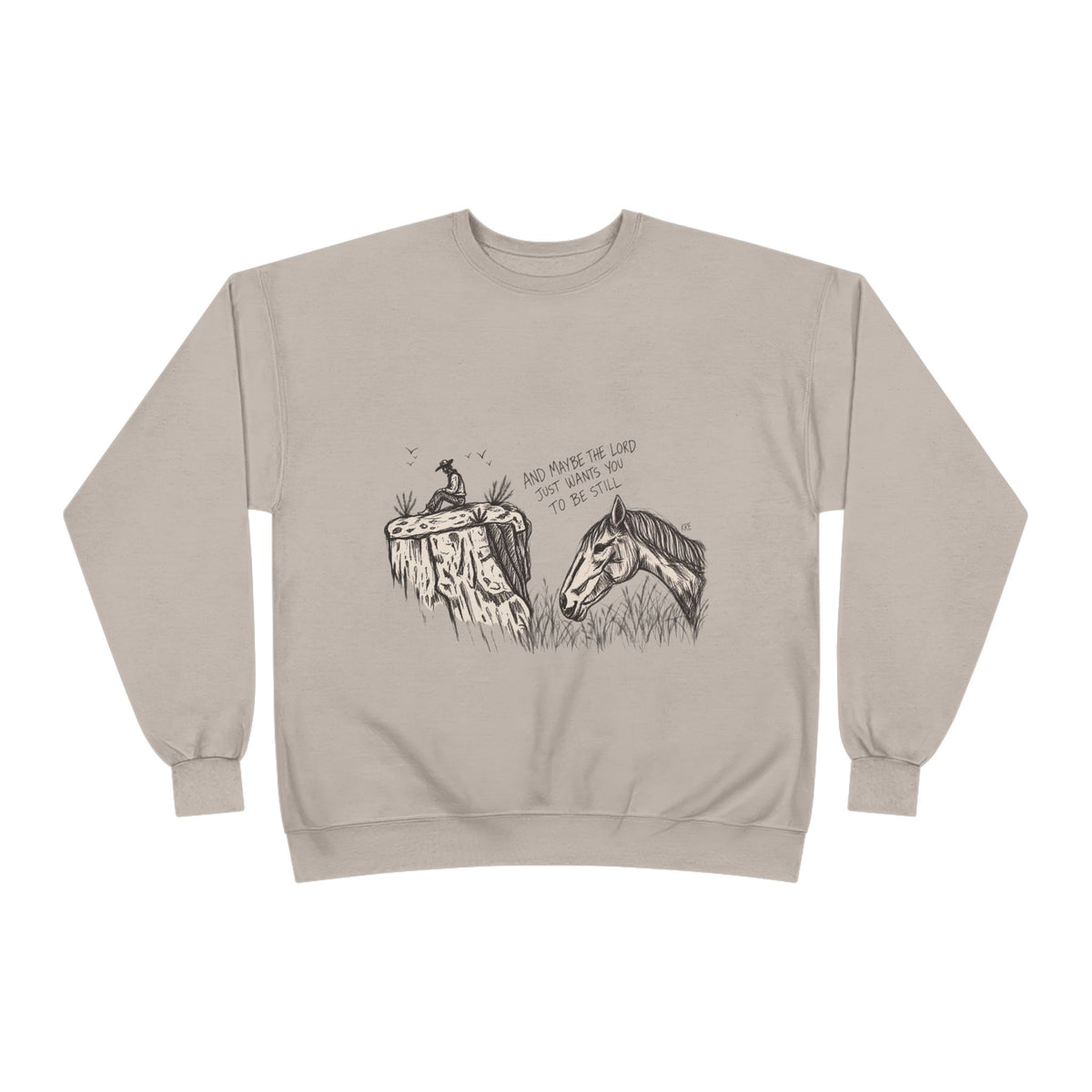 In the stillness crewneck