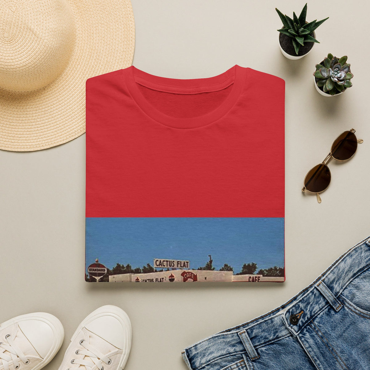 Vintage cactus flat  T-Shirt