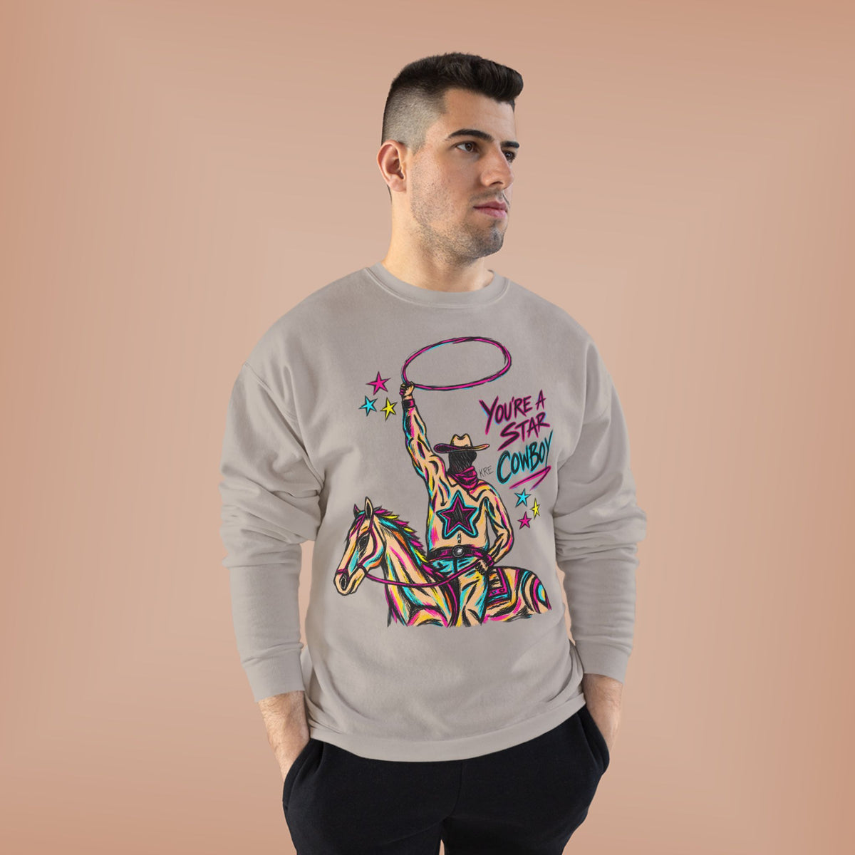 Star cowboy crewneck