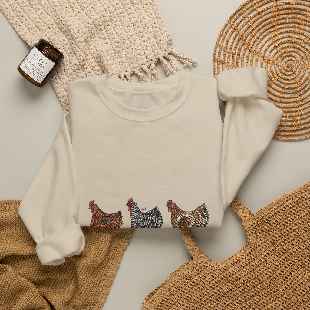 Cowboy chickens crewneck