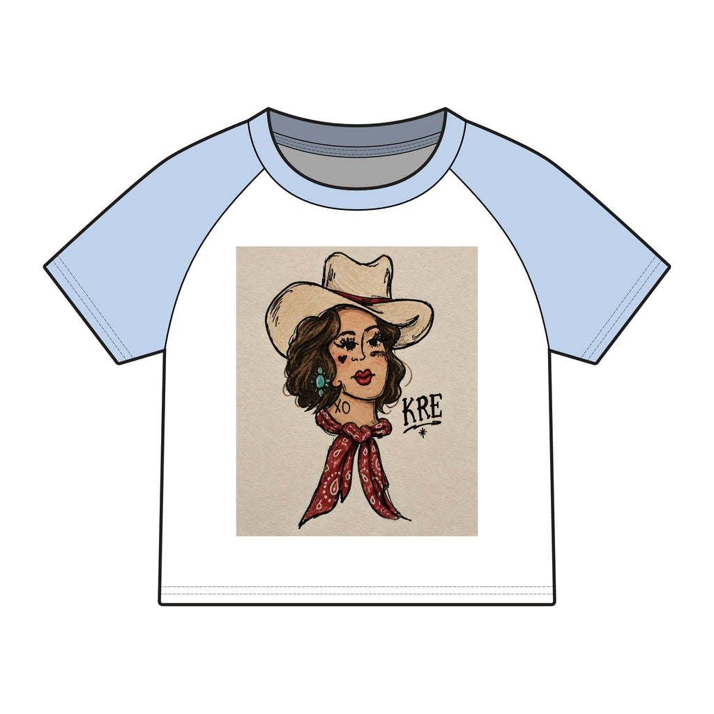 Rodeo rose micro baby tee