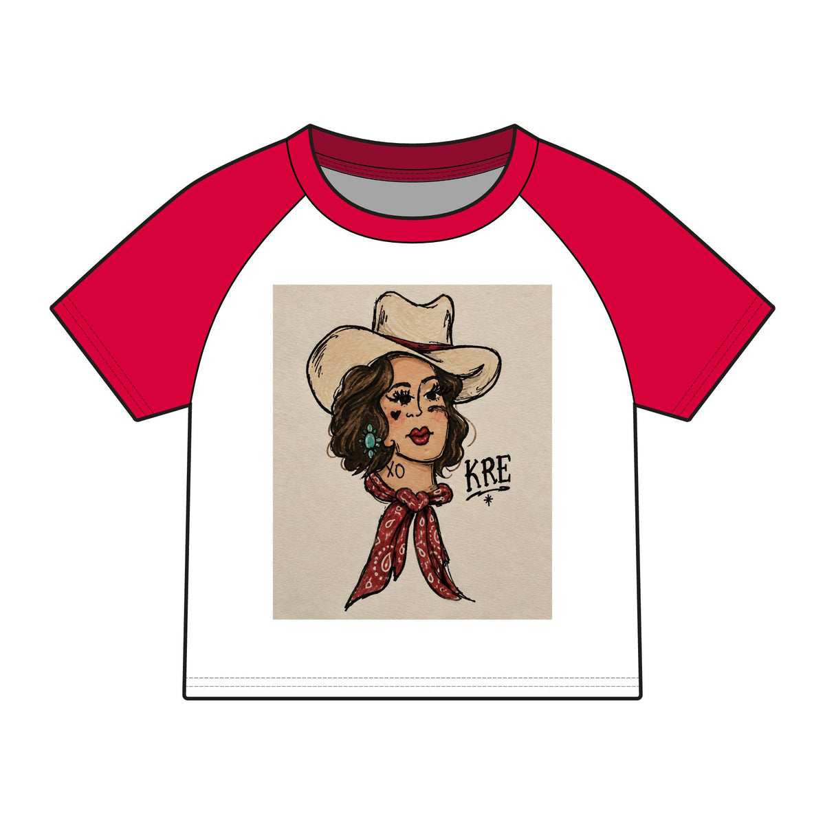 Rodeo rose micro baby tee