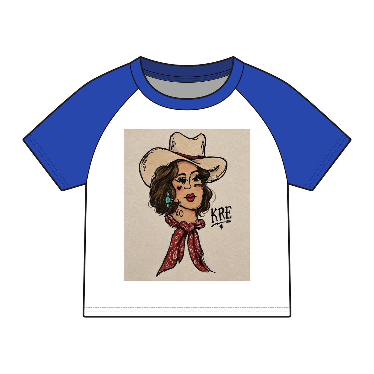 Rodeo rose micro baby tee