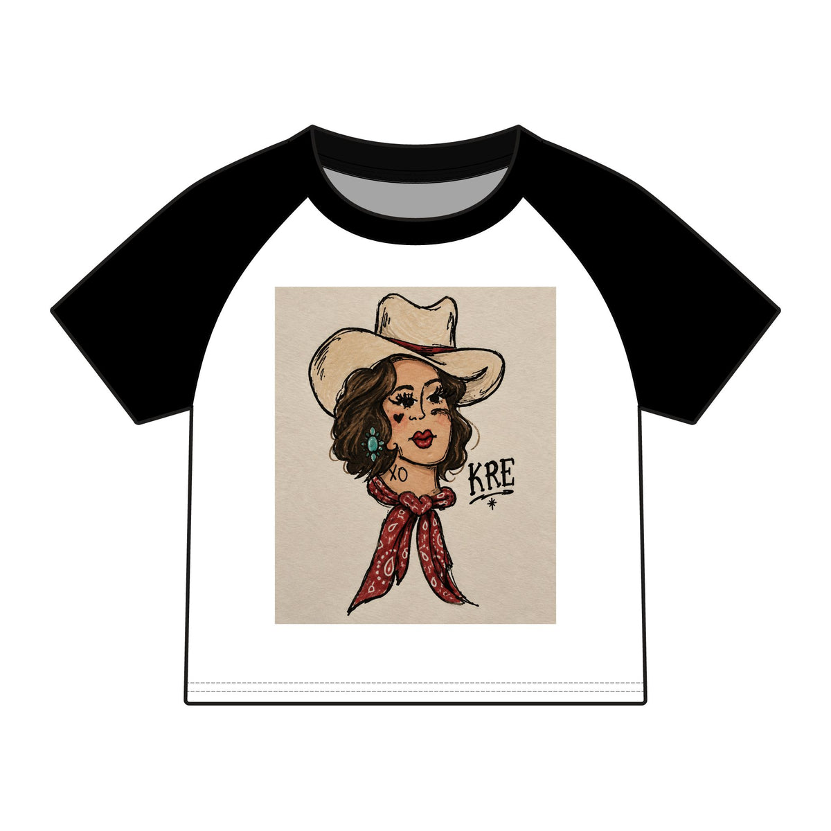 Rodeo rose micro baby tee