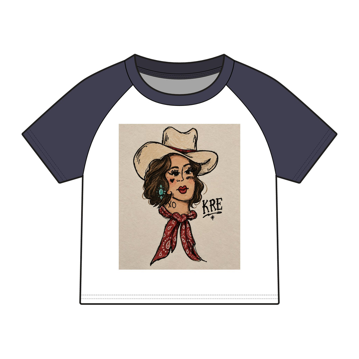 Rodeo rose micro baby tee