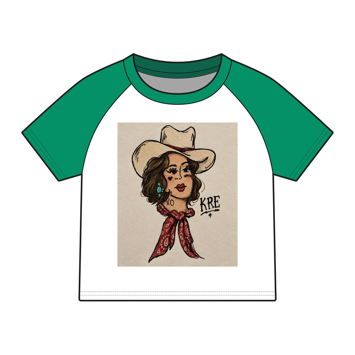 Rodeo rose micro baby tee