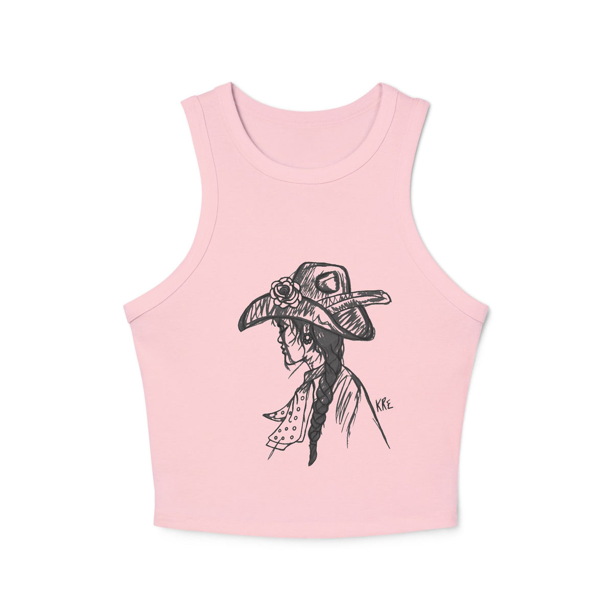 Prairie rose Women's Micro Rib Racer Tank Top