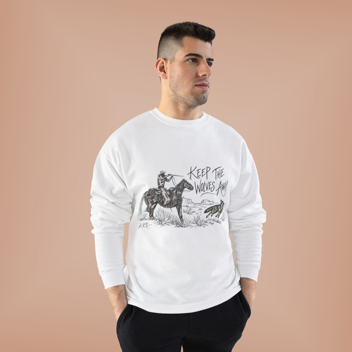 Keep the wolves away crewneck