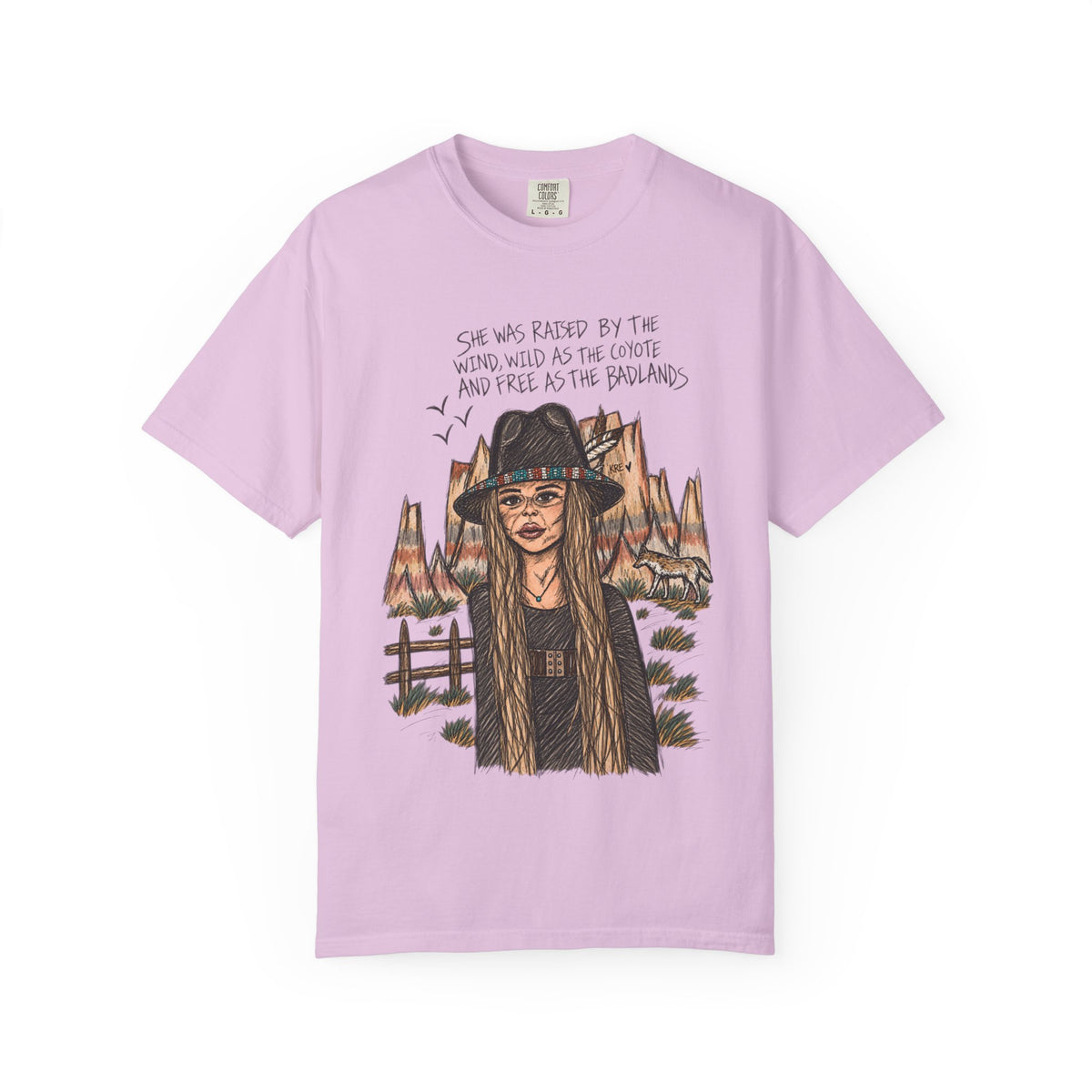 She was as free as the badlands T-shirt