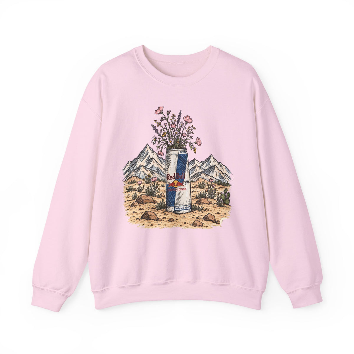 Wild flowers and wild drinks crewneck