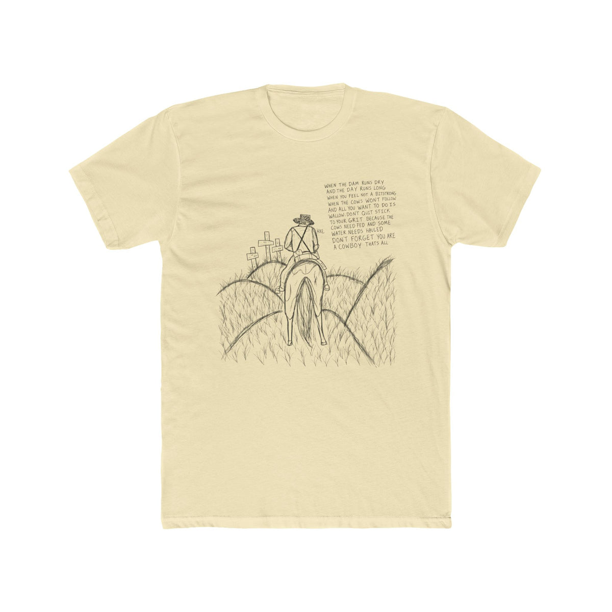 Cowboy that’s all poem T-shirt