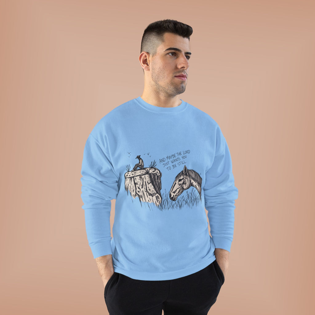In the stillness crewneck