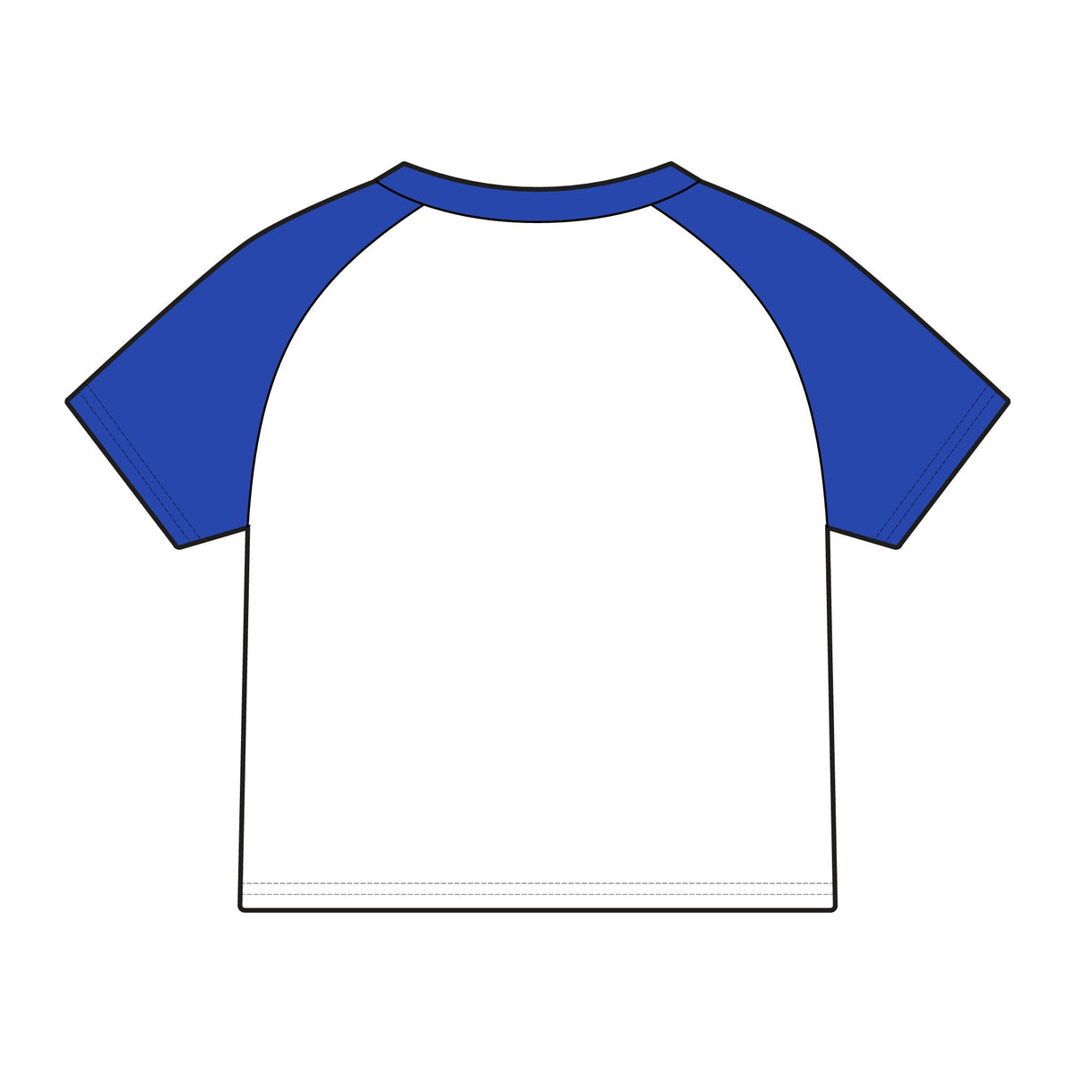 Cowboy in style raglan baby tee