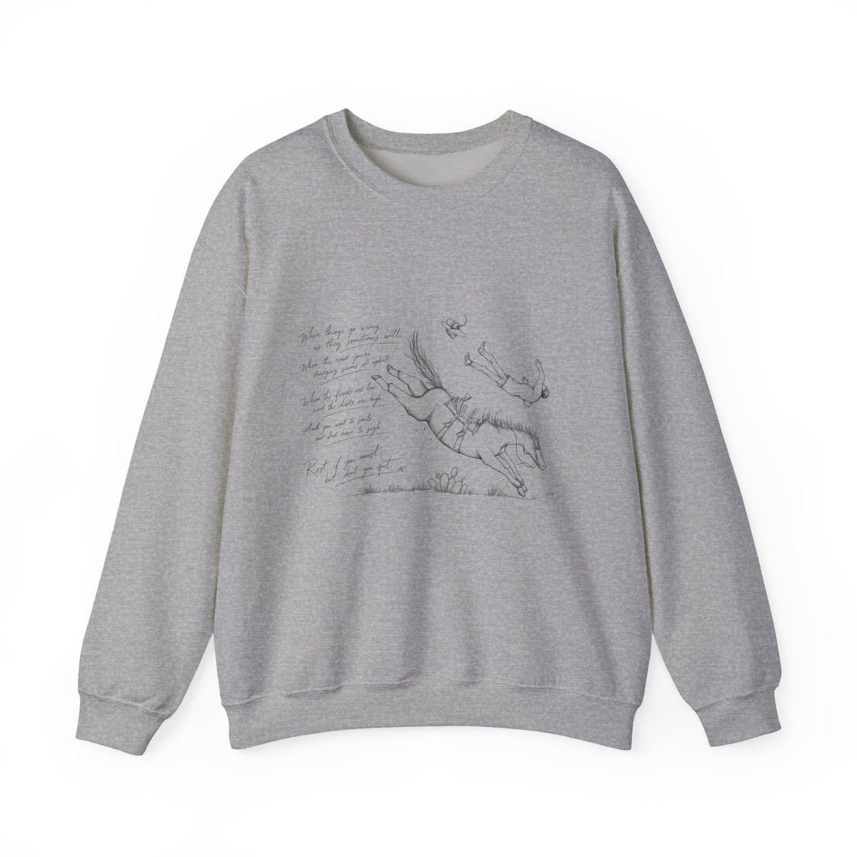 Don’t quit cowboy Unisex Heavy Blend™ Crewneck Sweatshirt