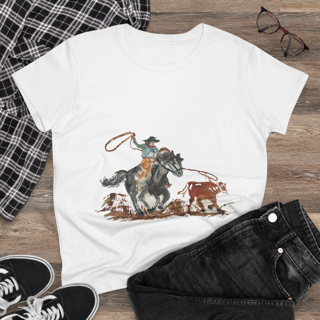 Roper cotton tee watercolor Paula Emry-burtt