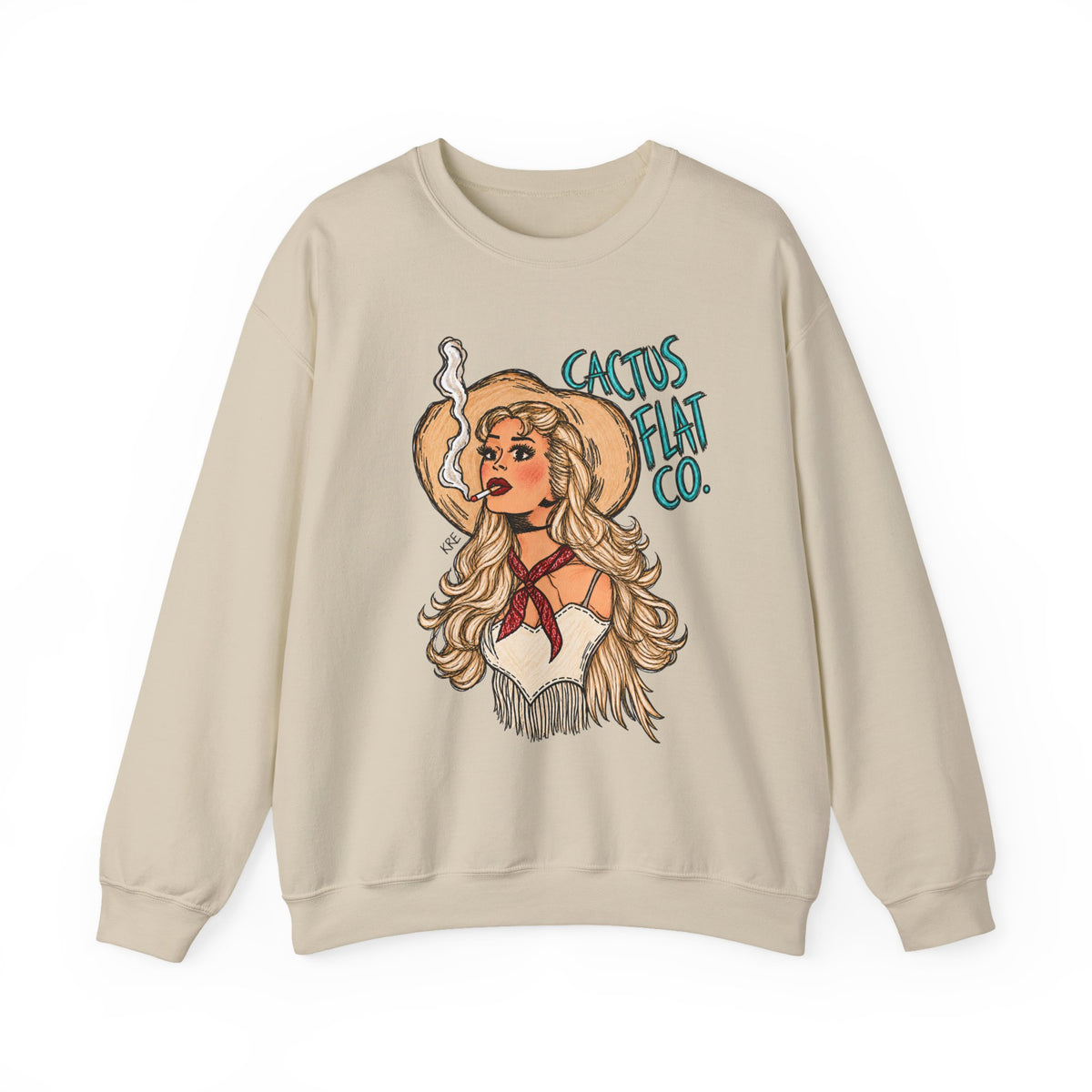 Cactus Flat Lady- Crewneck