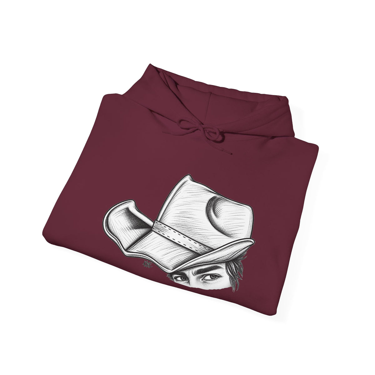 Hidden behind the brim Hooded Sweatshirt