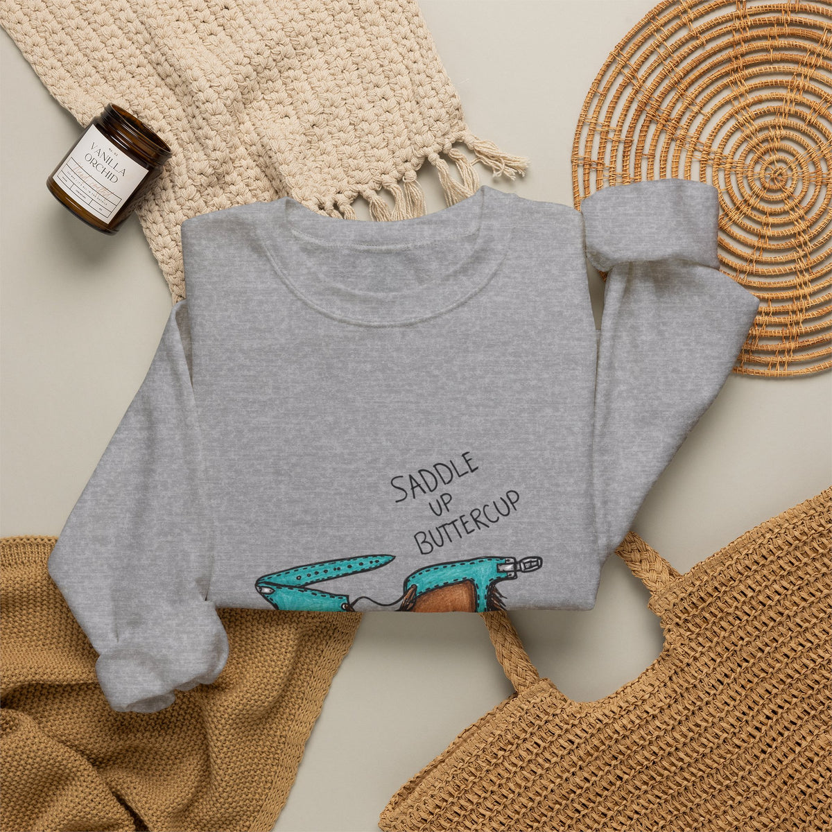 Saddle up buttercup crewneck