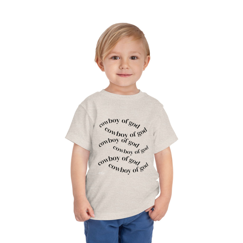 Cowboy of god Toddler Short Sleeve Tee