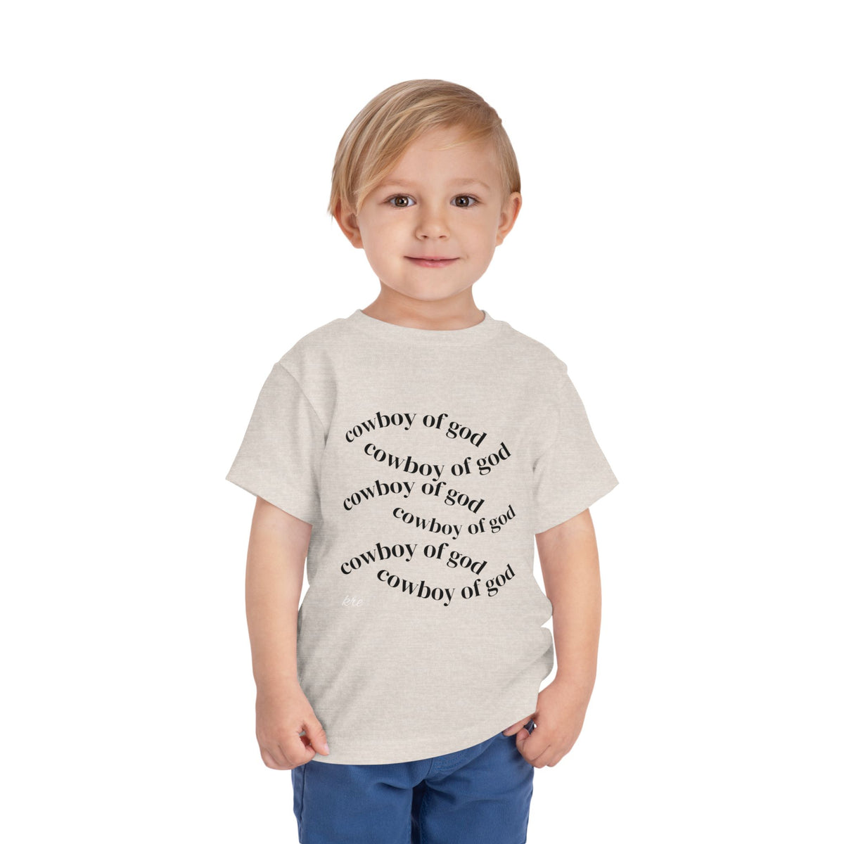 Cowboy of god Toddler Short Sleeve Tee