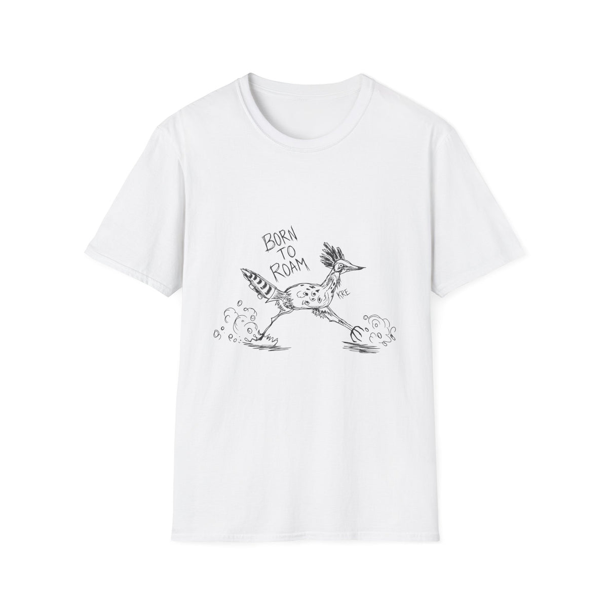 Born to roam roadrunner T-shirt with no color