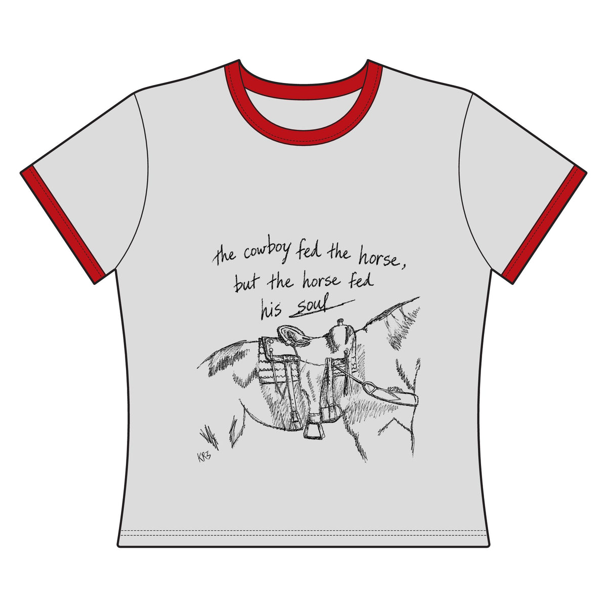 Cowboy soul ringer tee