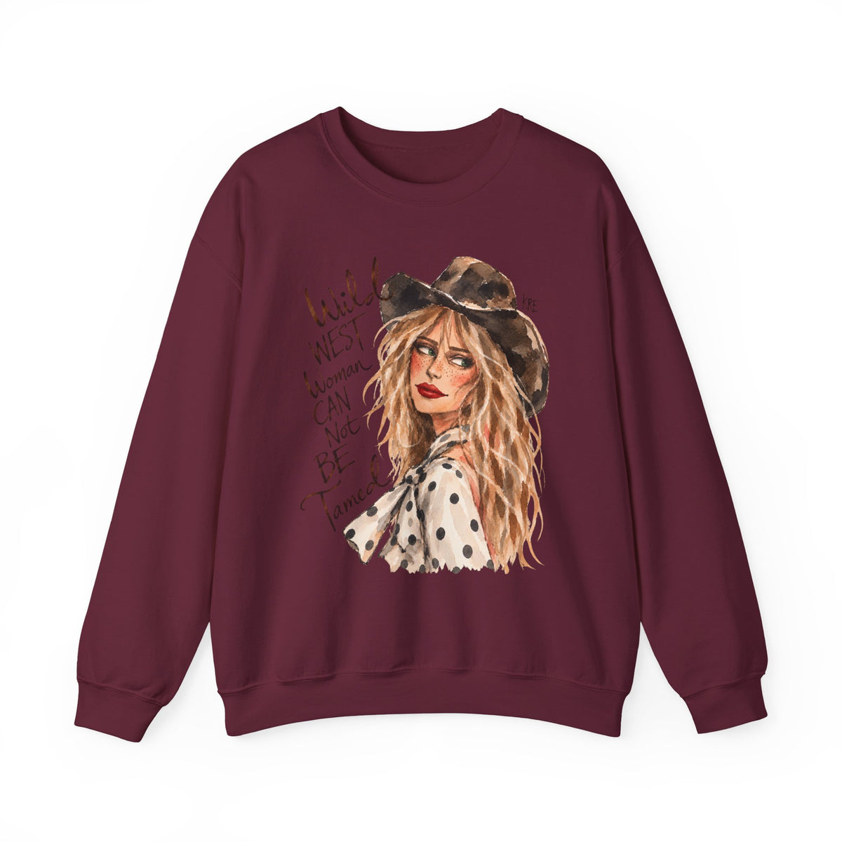 Wild West woman can not be tamed crewneck