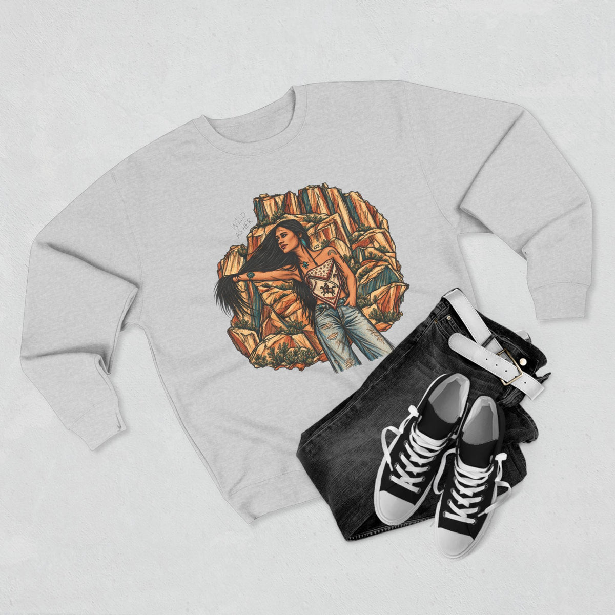 Wild as the badlands crewneck