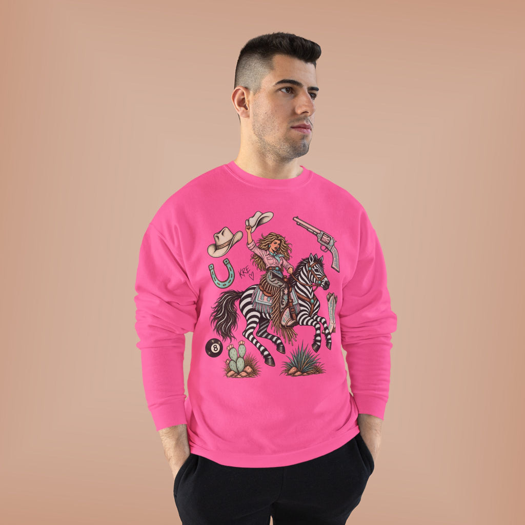 Zebra girl crewneck