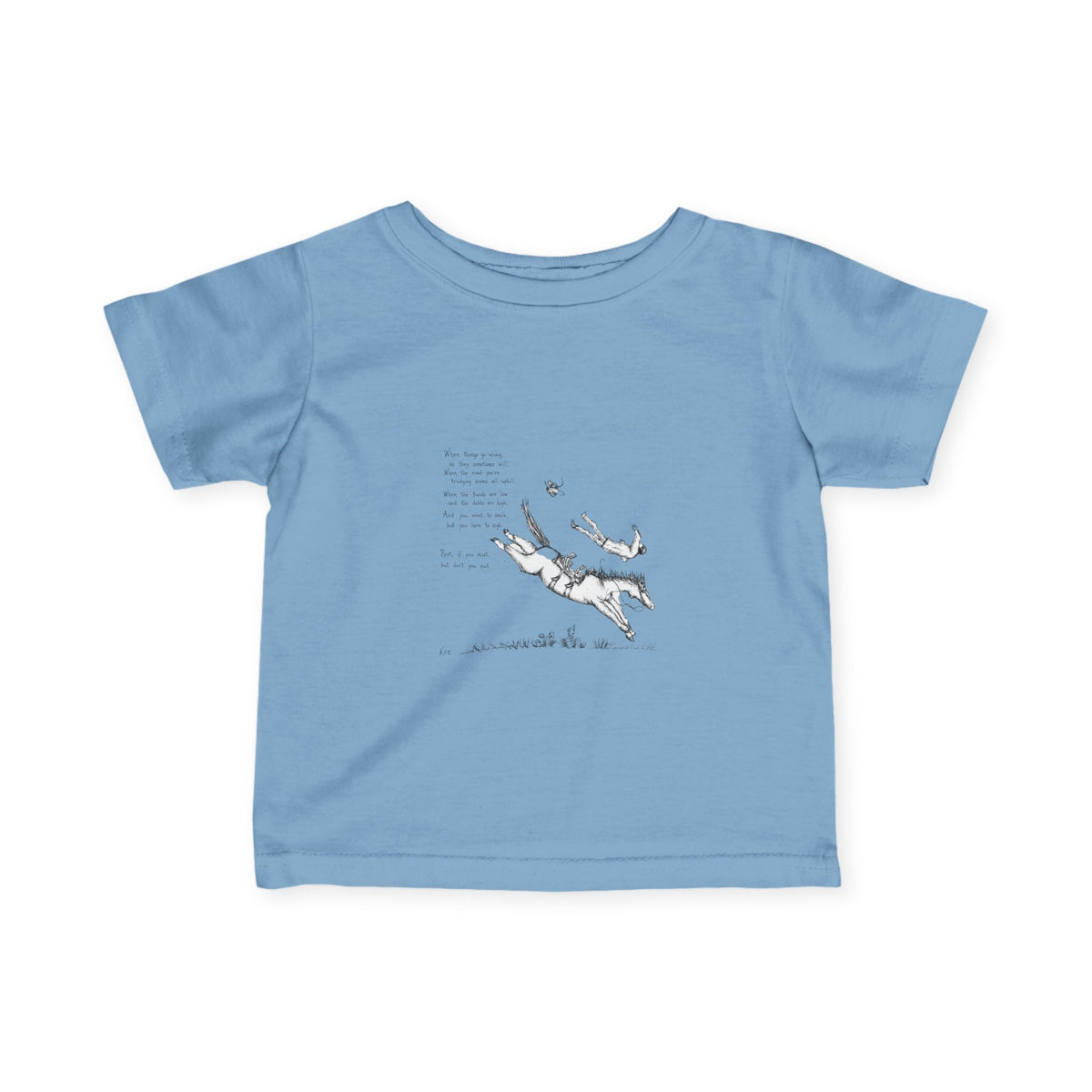 Get back up infant tee
