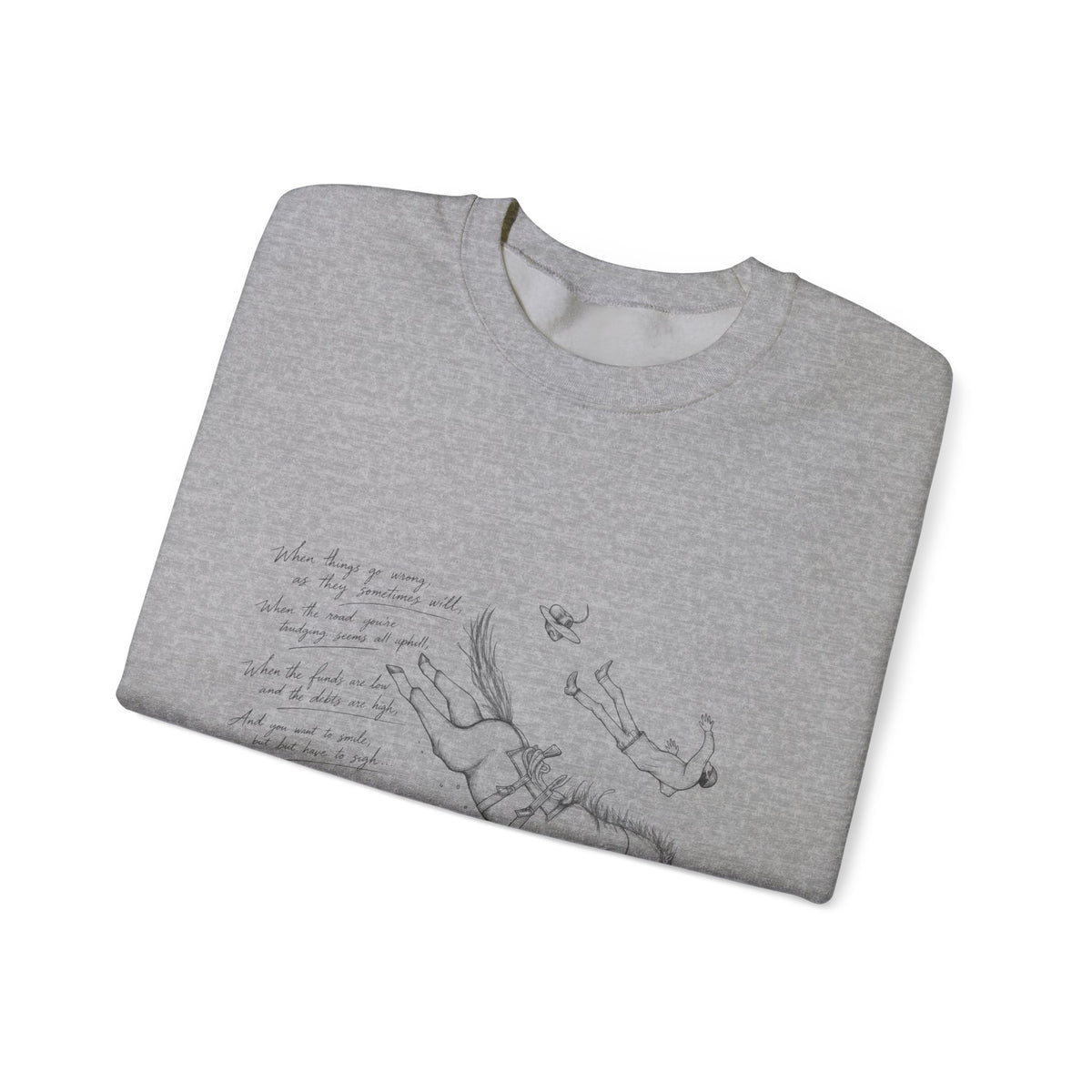 Don’t quit cowboy Unisex Heavy Blend™ Crewneck Sweatshirt