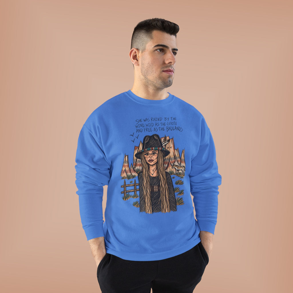 She was as free as the badlands crewneck