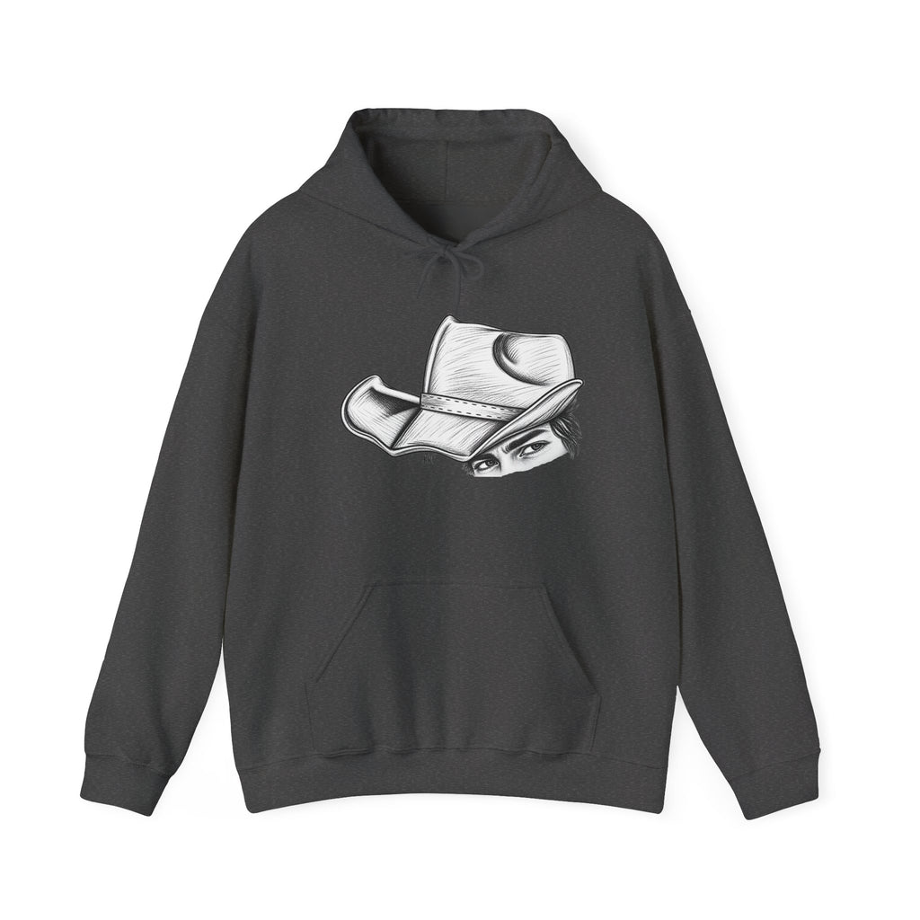 Hidden behind the brim Hooded Sweatshirt