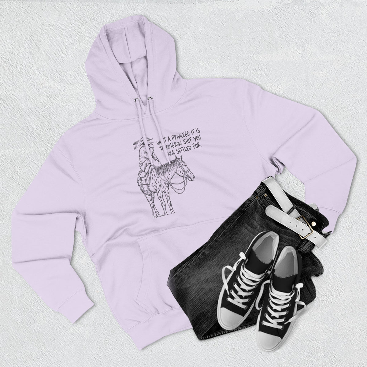 What a privilege fleece hoodie