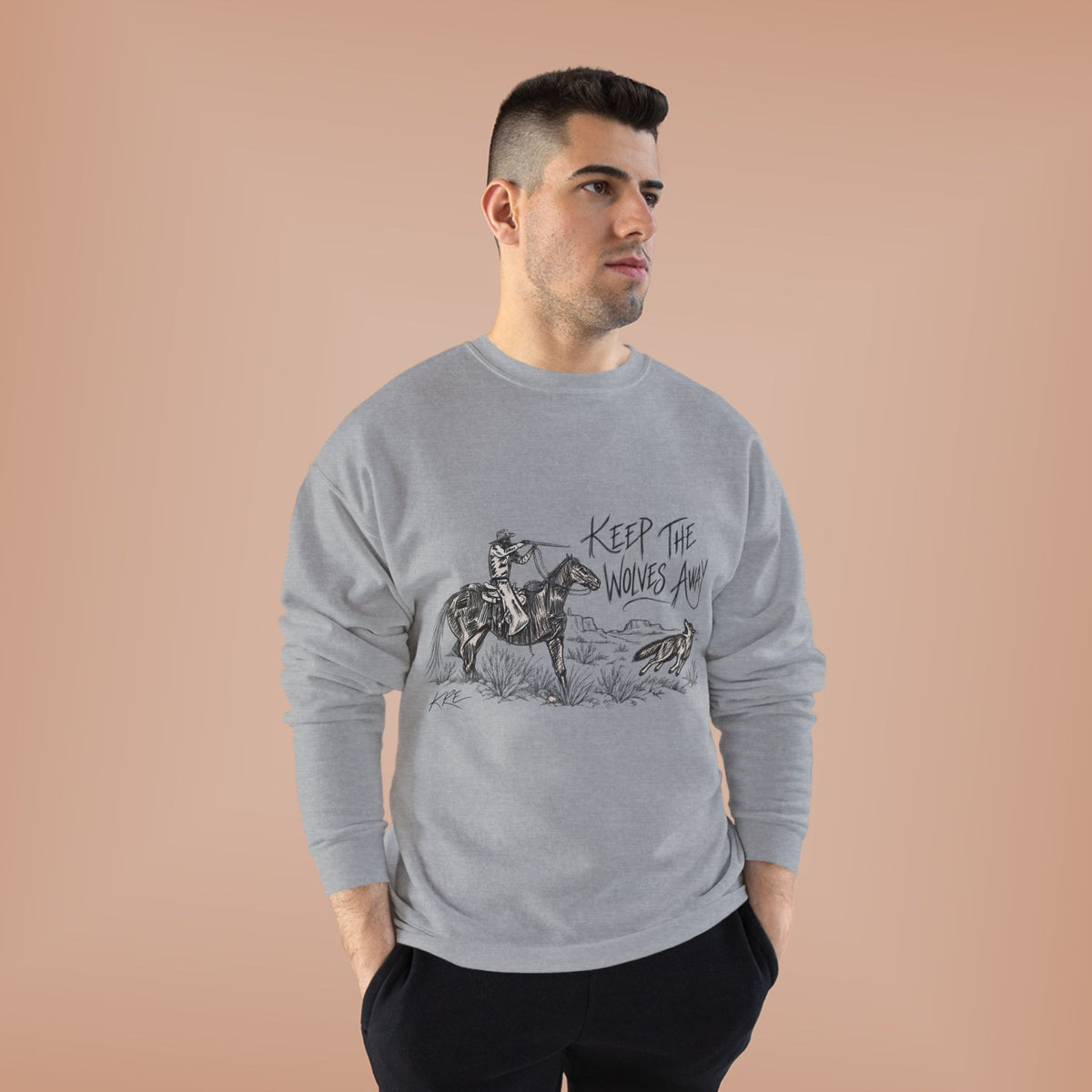 Keep the wolves away crewneck