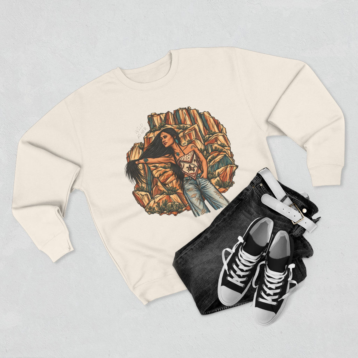 Wild as the badlands crewneck